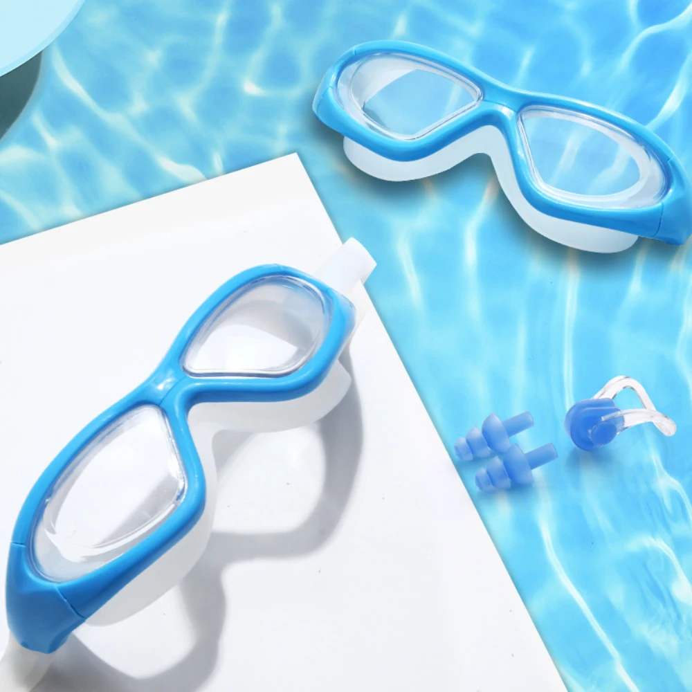 1/2/4PCS Професионални силиконови регулируеми очила за плуване Анти-мъгла UV очила Мъже Жени Гмуркане Водни спортове Плуване Изображение 1