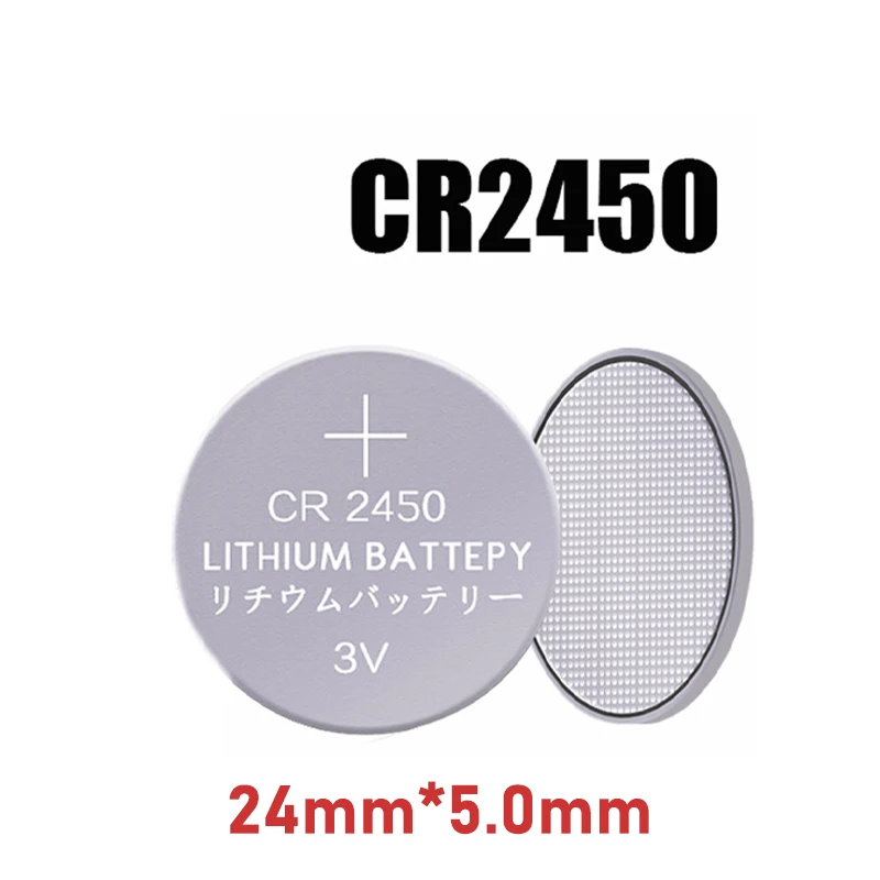 3V CR2450 бутон батерии CR 2450 5029LC LM2450 DL2450 CR2450N BR2450 600mAh литиево-клетъчни монетни клетки Гледайте батерия за играчки Изображение 1