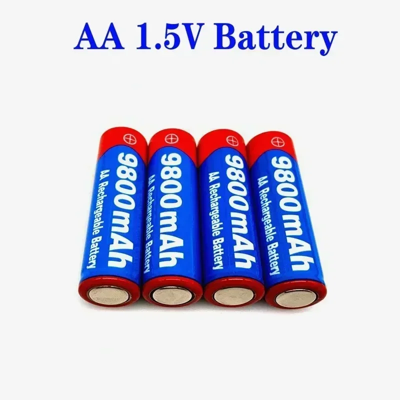 Акумулаторна батерия оригинална AA 1.5V 9800mAh алкална подходяща за фенерчета и електрически играчки БЕЗПЛАТНА ДОСТАВКА Изображение 1