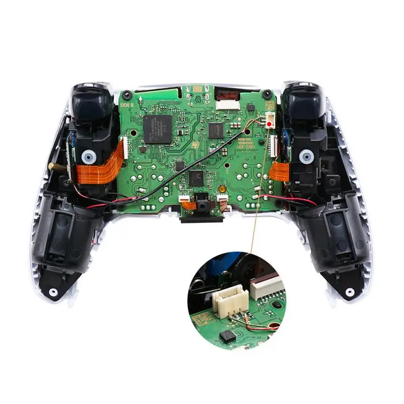 Лесен за инсталиране безжичен контролер Стайлинг аксесоари комплект за PS5Controller PS5Джойстик цвят светлина съвет DIY Изображение 1