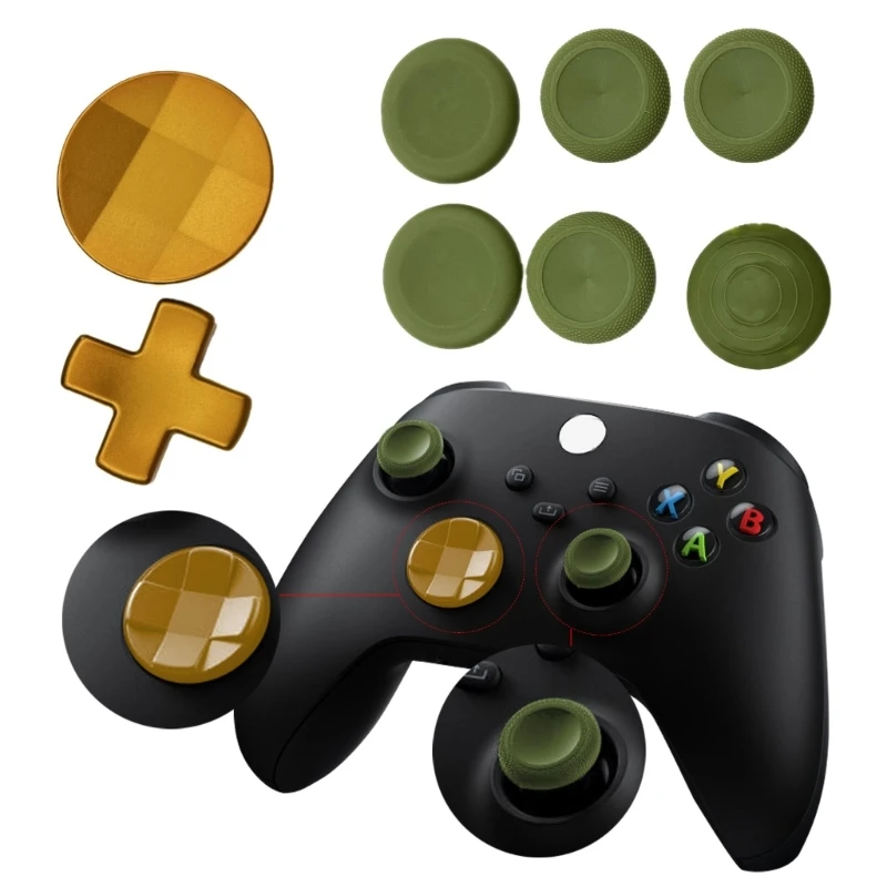 Метални D-Pad спусъка гребла замяна палец за Xbox One контролер Y9RF Изображение 1