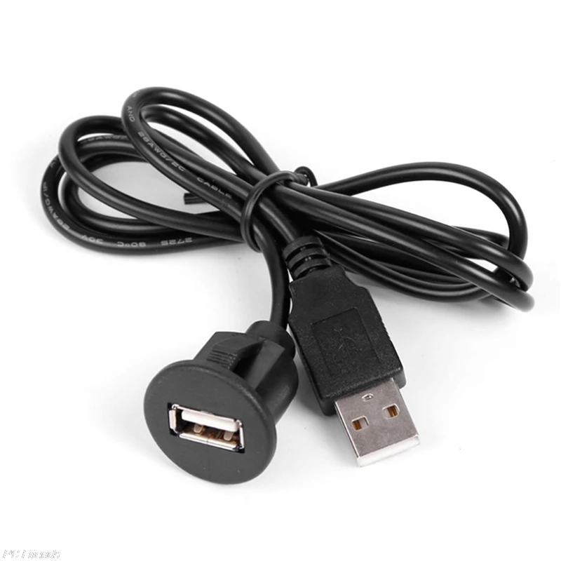  Регулируем гъвкав USB 2.0 мъжки към женски удължителен адаптер за гнездо USB 2.0 удължителен кабел за кола Dropship Изображение 1