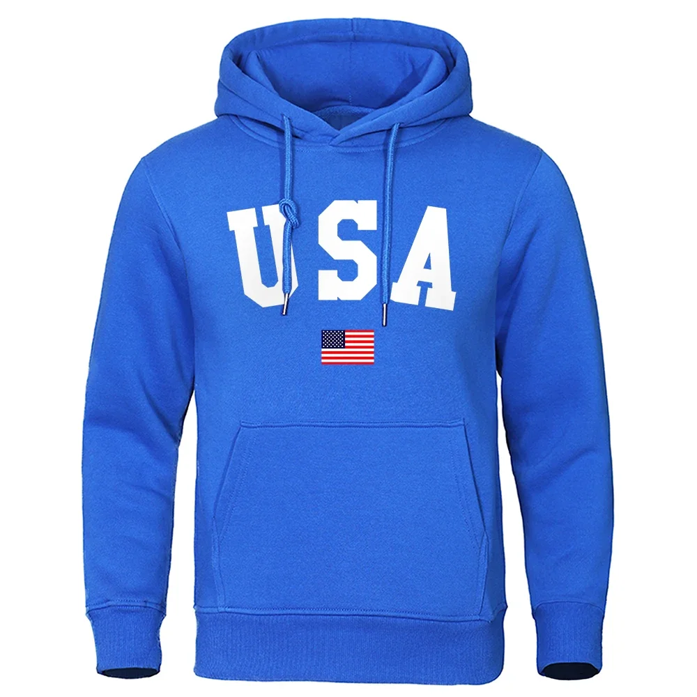 Столица САЩ и знаме на САЩ мъжки суитчър Япония аниме дрехи есен хлабав качулки мода джоб топли пуловери Изображение 1