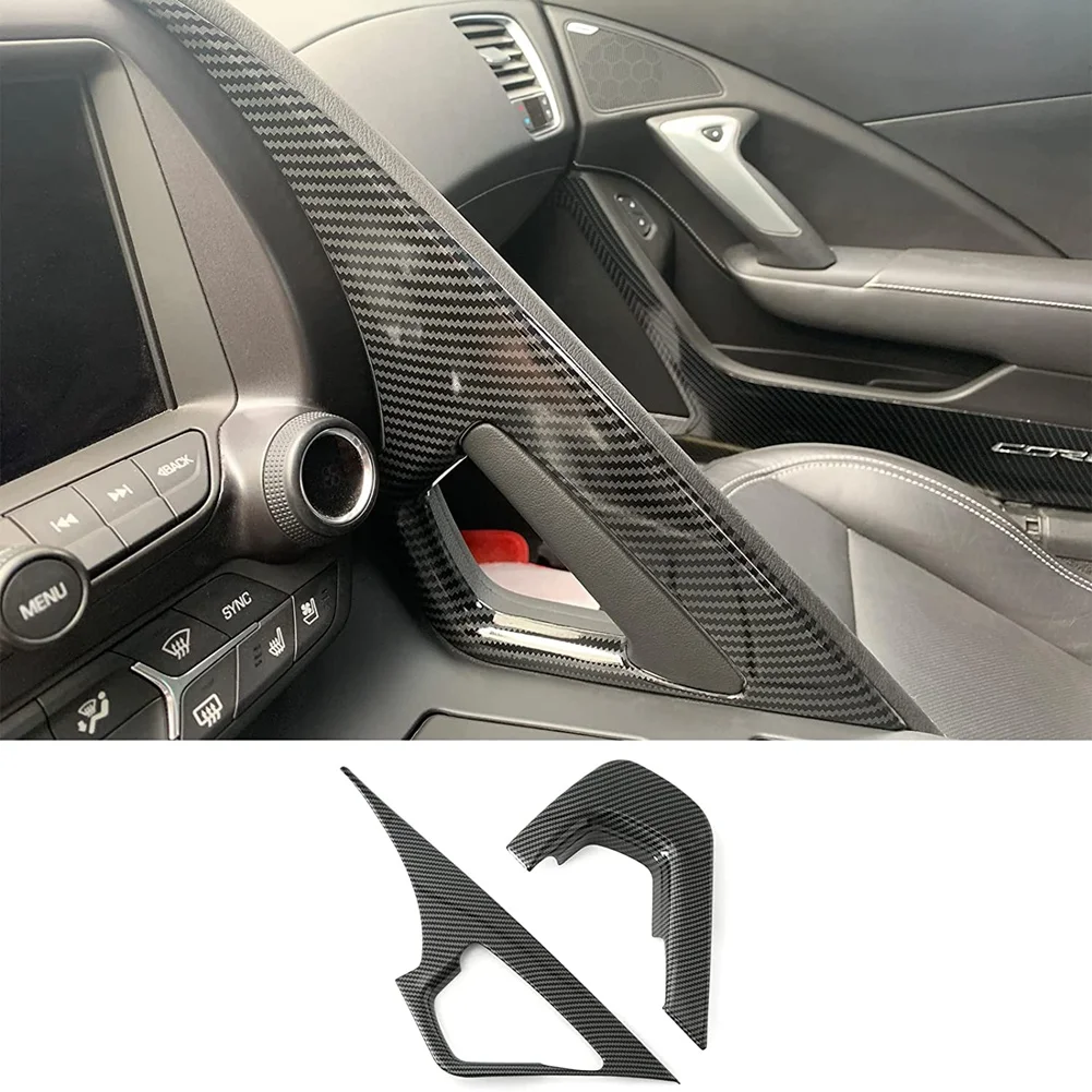 Централен контролен подлакътник за Chevrolet Corvette C7 2014 2015 2016 2017 2018 2019 Аксесоари ABS въглеродни влакна Изображение 1