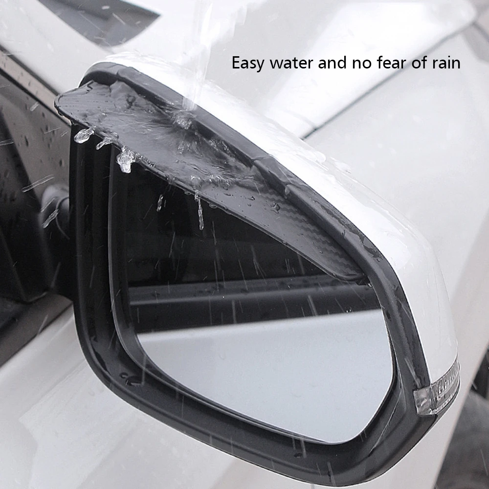 2X кола огледало за обратно виждане Eyebrower стикер кола дъжд вежди покритие за Nissan Nismo кола стайлинг аксесоари Изображение 2