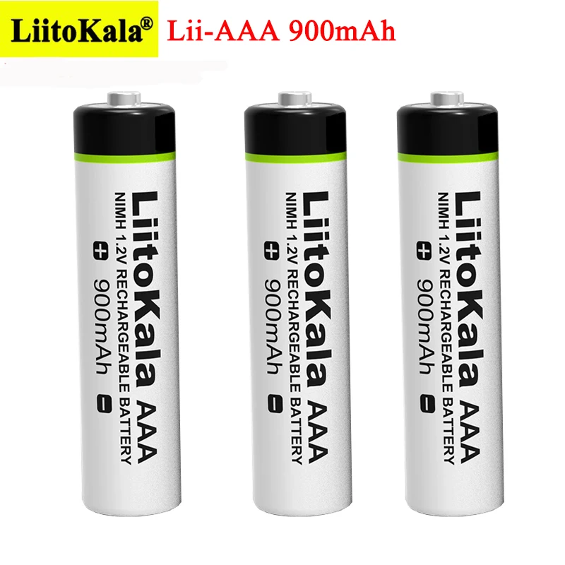 4-30 PCS LiitoKala 1.2V AAA NiMH акумулаторна батерия 900mAh Подходяща за играчки, мишки, електронни везни и др. Изображение 2