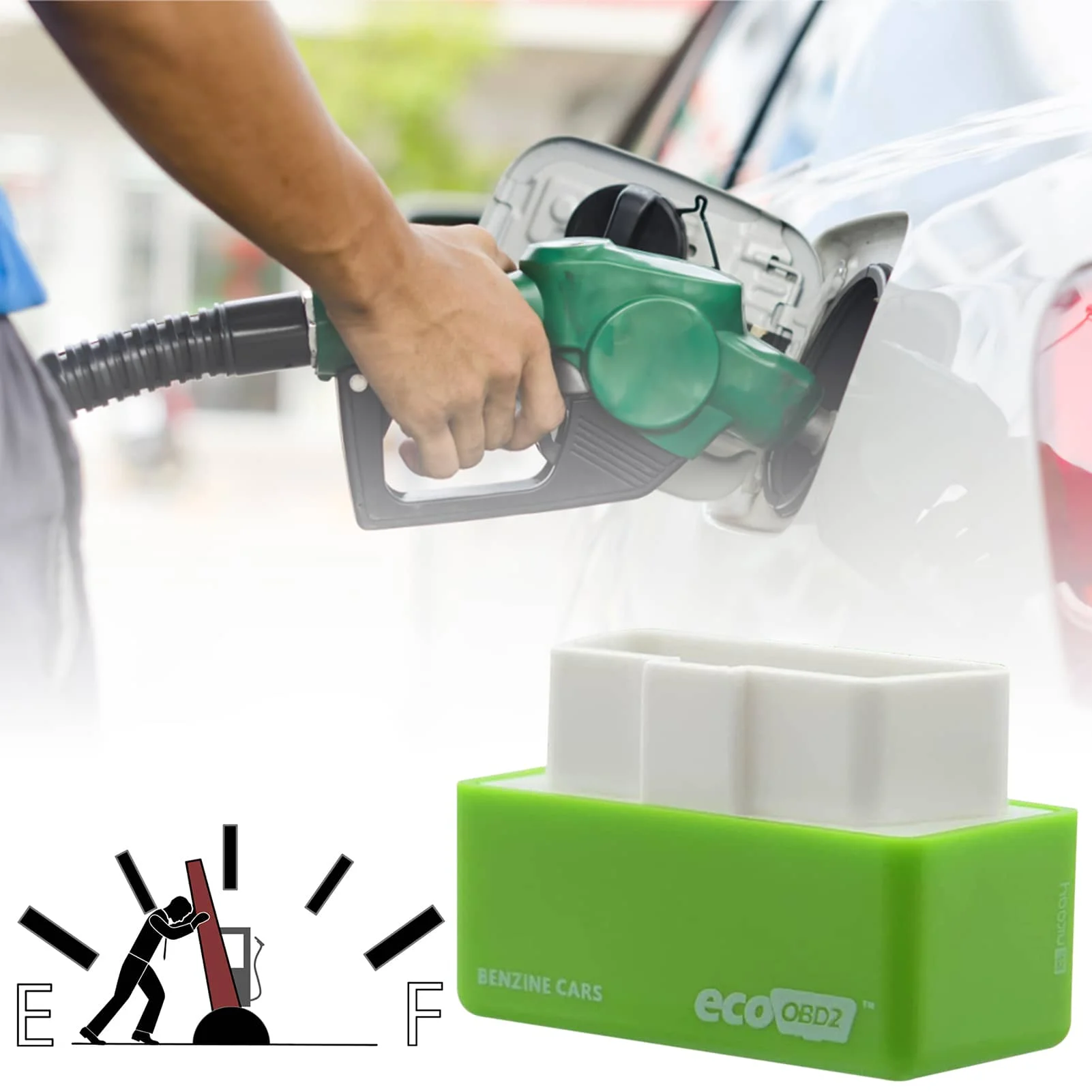 Eco OBD OBD2 икономичен икономичен икономия на гориво спестява около 15% гориво бензин кола газ спестяване за бензинови автомобили Фюле спестяване Изображение 2