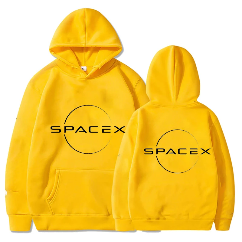 Fashion Space X Графични качулки Falcon Hooded Пуловер Мъжко облекло за мъже Дамски анцуг Суитчър Спортно облекло Изображение 2