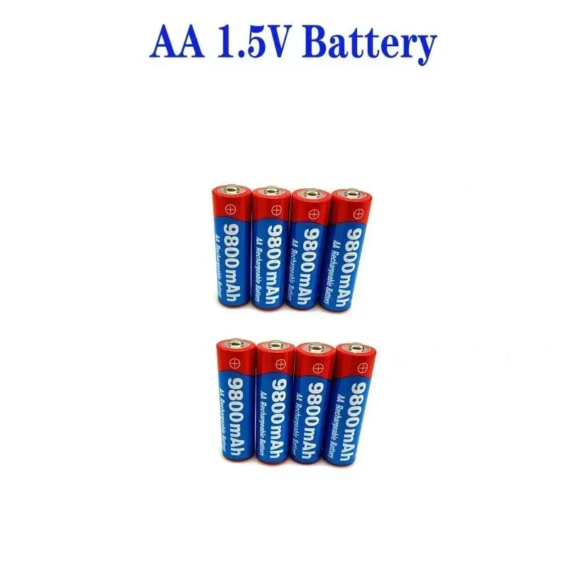 Акумулаторна батерия оригинална AA 1.5V 9800mAh алкална подходяща за фенерчета и електрически играчки БЕЗПЛАТНА ДОСТАВКА Изображение 2