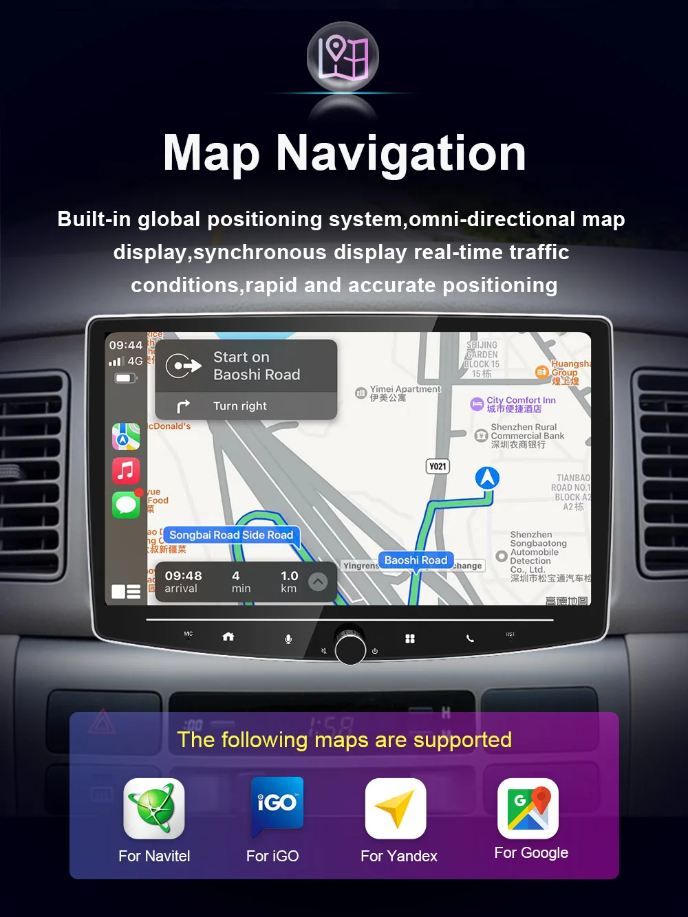 Мултимедия Android Universal 1 Din сменяем екран радио Palyer Carplay Auto стерео радио главата единица за Toyota Nissan Kia Lada Изображение 2