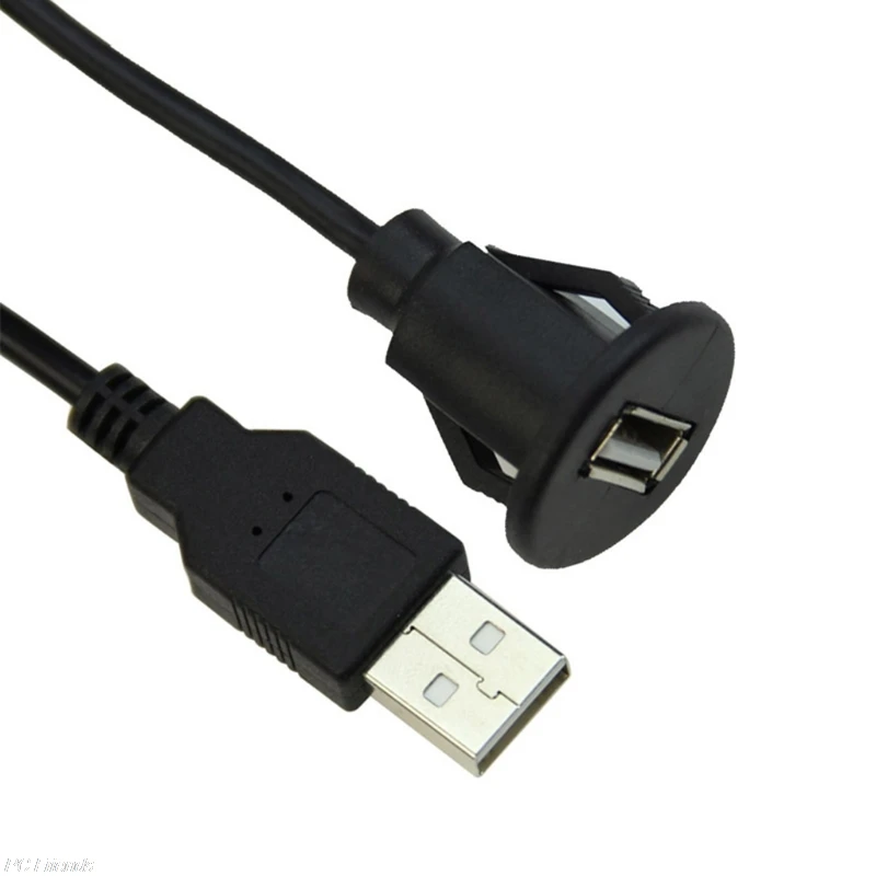  Регулируем гъвкав USB 2.0 мъжки към женски удължителен адаптер за гнездо USB 2.0 удължителен кабел за кола Dropship Изображение 2