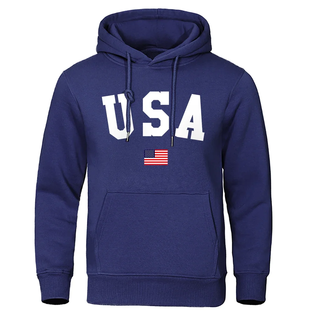 Столица САЩ и знаме на САЩ мъжки суитчър Япония аниме дрехи есен хлабав качулки мода джоб топли пуловери Изображение 2
