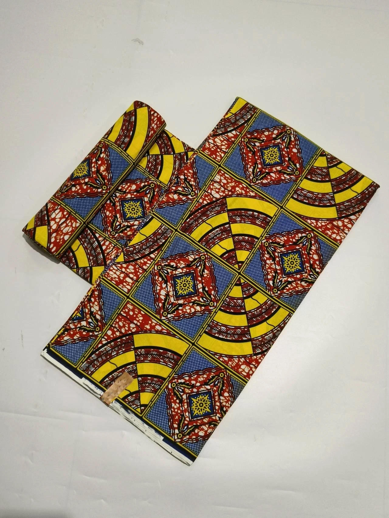 Търговия на едро африкански восъчни отпечатъци плат за шиене метра памук Materail оригинален восък за парти рокля гарантирано 6 ярда/партида кърпа Изображение 2