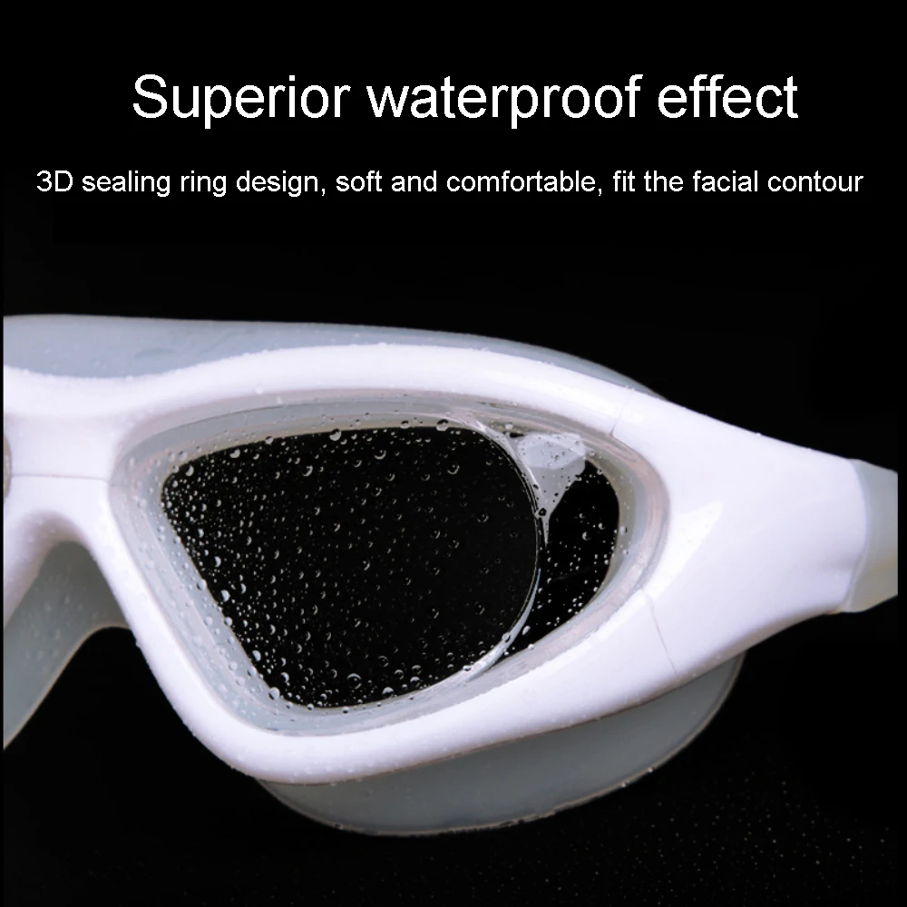 1/2/4PCS Професионални силиконови регулируеми очила за плуване Анти-мъгла UV очила Мъже Жени Гмуркане Водни спортове Плуване Изображение 3