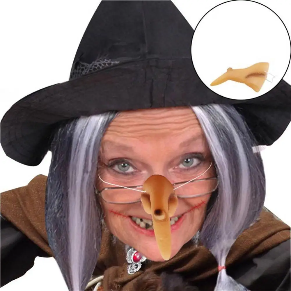 1~20PCS Хелоуин вещица нос смешно обличане Cosplay Prop Зъл вещица нос костюм аксесоар обличане на носа за Хелоуин Изображение 3