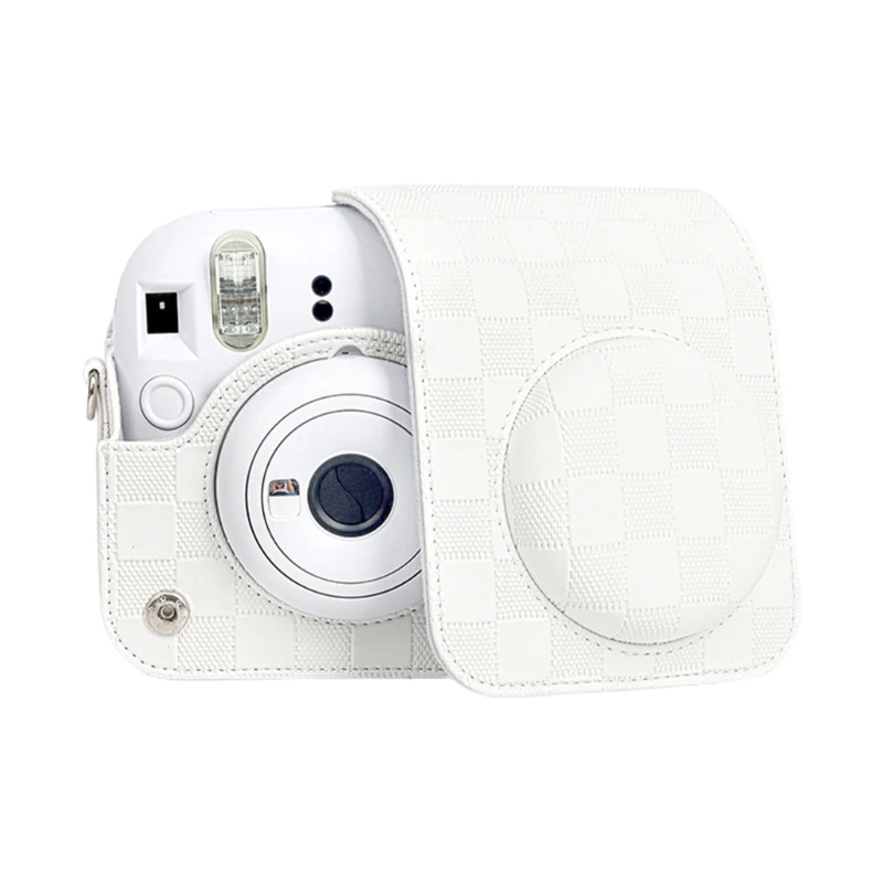 2022 Нова многофункционална чанта за камера, калъф за камера за рамо Антишокова чанта за рамо Комфортна камера PU чанта за Mini12 камера Изображение 3