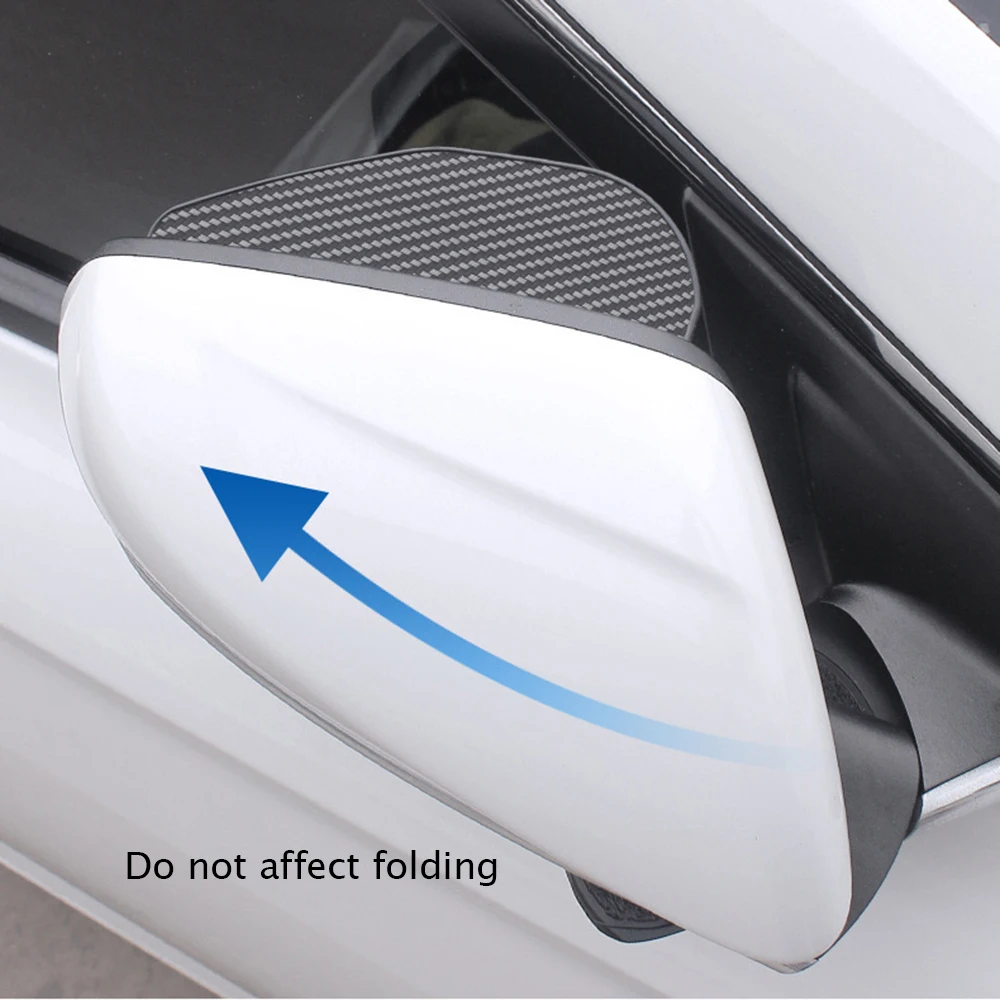 2X кола огледало за обратно виждане Eyebrower стикер кола дъжд вежди покритие за Nissan Nismo кола стайлинг аксесоари Изображение 3