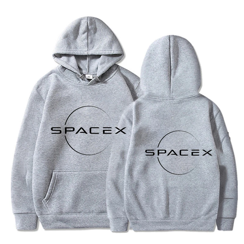 Fashion Space X Графични качулки Falcon Hooded Пуловер Мъжко облекло за мъже Дамски анцуг Суитчър Спортно облекло Изображение 3