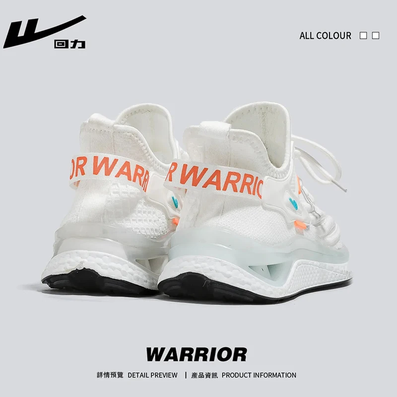 WARRIOR 2023 Нова мрежа дишаща мъжки обувки за бягане класически марка оригинални маратонки мека дантела нагоре облак тенис обувка Изображение 3