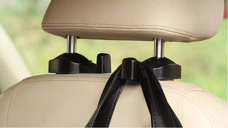 Кука за облегалка за глава 5кг Макс Закачалка за задната седалка на автомобила за Skoda Yeti Lancer 9 Volvo XC90 Subaru Forester Honda Fit Мицубиши Лансър 9 Изображение 3