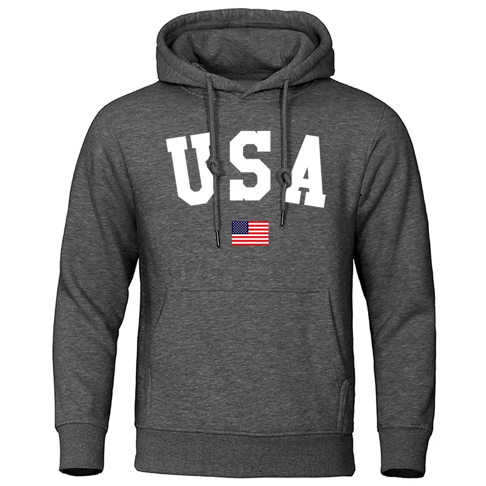 Столица САЩ и знаме на САЩ мъжки суитчър Япония аниме дрехи есен хлабав качулки мода джоб топли пуловери Изображение 3