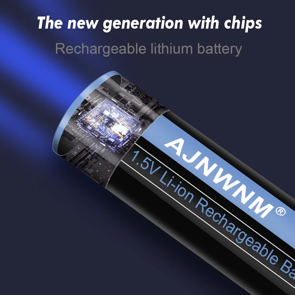 1.5v AA литиево-йонна 3400mWh акумулаторна батерия aa батерия 1.5v литиево-йонна батерия акумулаторна за играчка дистанционно управление мишка Изображение 4