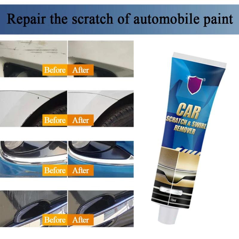 1 ~ 8PCS Durable Car Scratches Repair 15ml Portable Universal Car Scratch Remover Anti Scratch Car Scratch And Swirl Remover Изображение 4