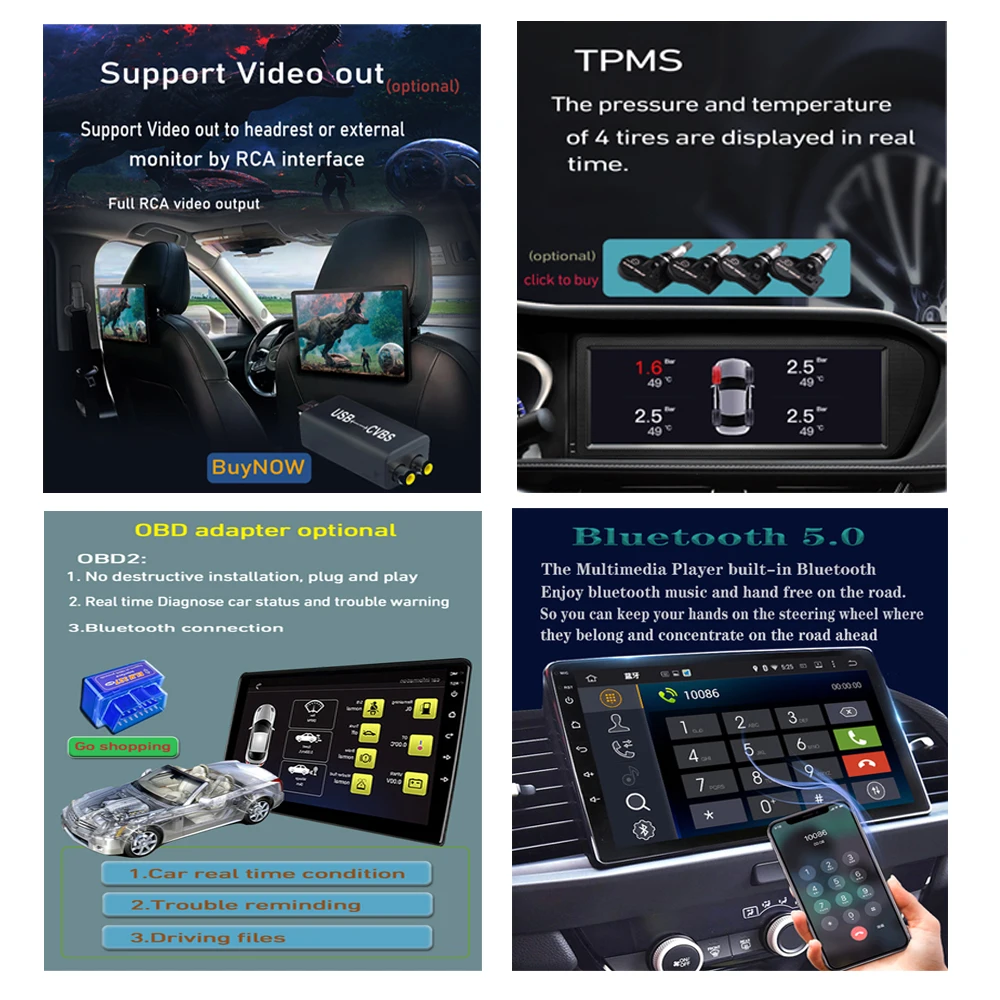 Eternal Android 13 Car Radio За Ford Fiesta Mk 6 2009 - 2018 2 Din навигация GPS Carplay Autoradio Stereo Multimedia Head Unit Изображение 4