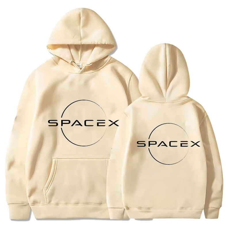Fashion Space X Графични качулки Falcon Hooded Пуловер Мъжко облекло за мъже Дамски анцуг Суитчър Спортно облекло Изображение 4