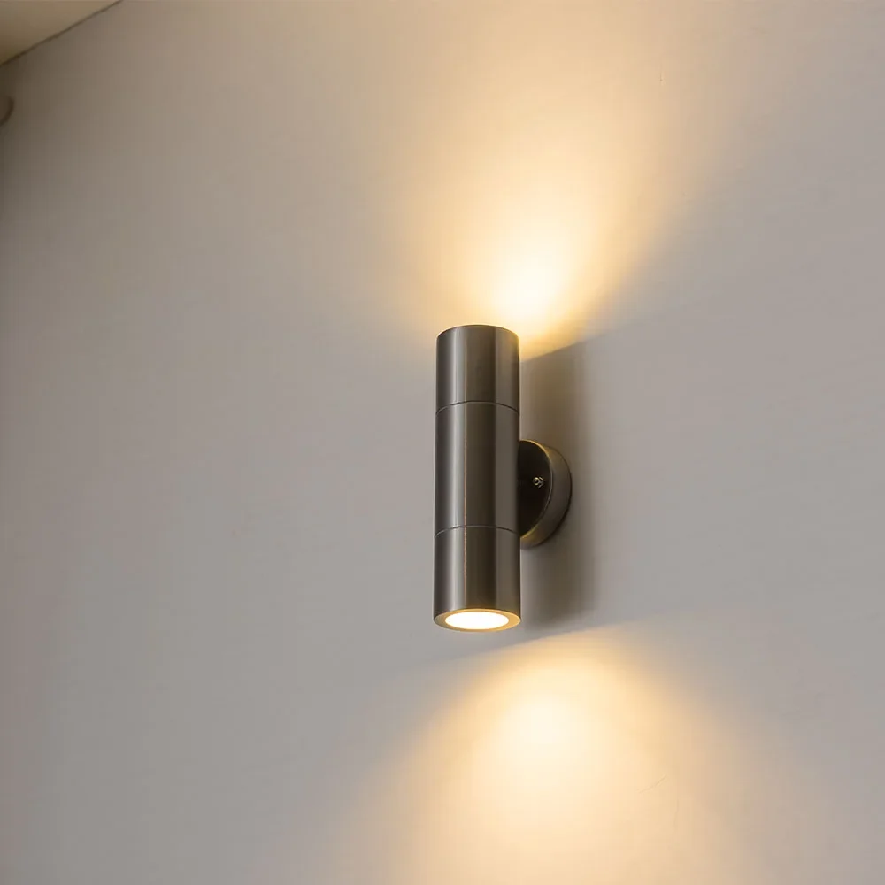 Външна LED лампа за стена нагоре и надолу 2x5w топло бяла водоустойчива IP65 Начало Модерно осветление за стена Lámparas De Pared Изображение 4