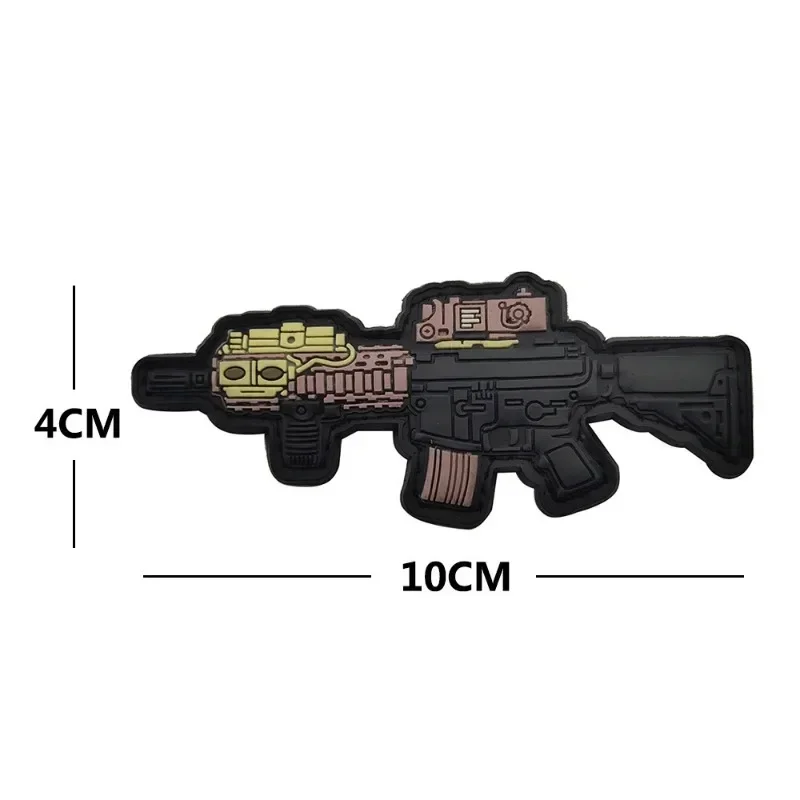 Открит 3D PVC тактически военни лепенки сладко оръжие морал значка Гумена външна лента за ръка раници съвпадение стикери за дрехи Изображение 4
