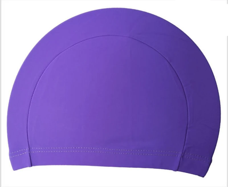 Свободен размер плат защита ушите дълга коса спорт Siwm басейн плувна шапка шапка възрастни мъже жени спортни ултратънки възрастни шапки за къпане Изображение 4