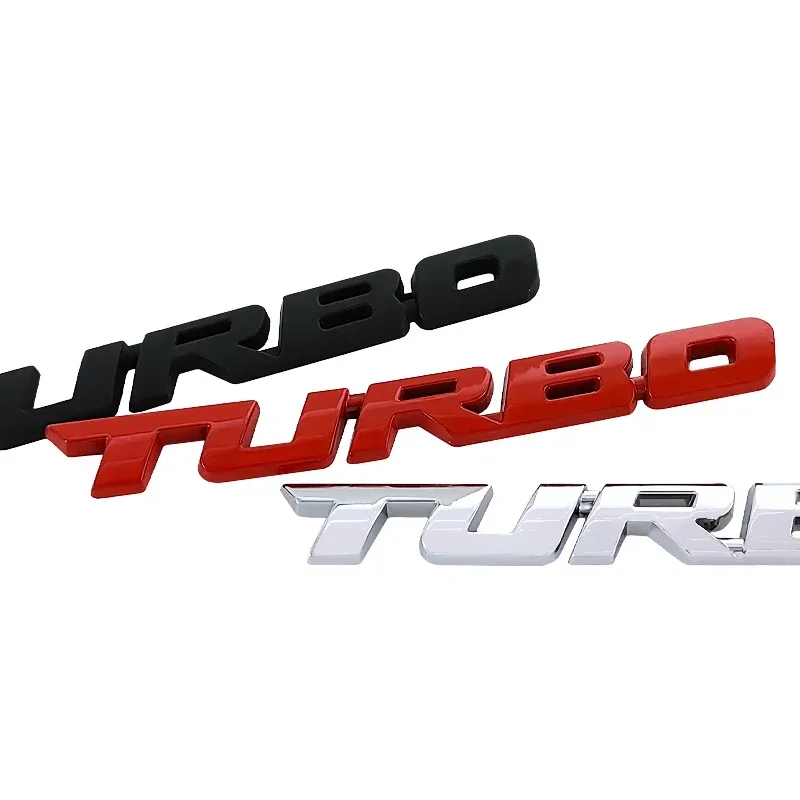 3d Метален турбо стикер за кола Fender багажника Decal значка за BMW Renault Subaru Toyota Jeep SAAB Turbo Emblem Letters Аксесоари Изображение 5