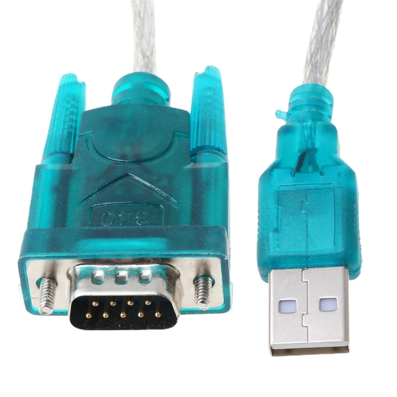 Dropship черен USB към RS232 RS-232 (DB9) сериен кабел стандартен адаптер конвертор за PC Изображение 5