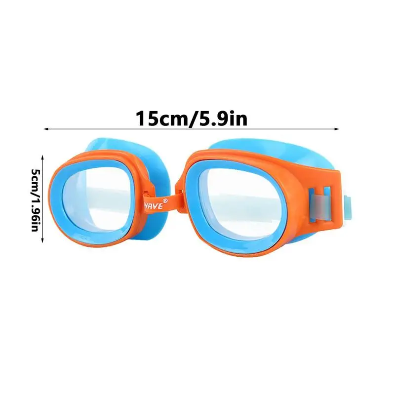 Детски очила за плуване Anti UV очила за плуване водоустойчив силиконов бански очила за басейн плажно плуване Изображение 5