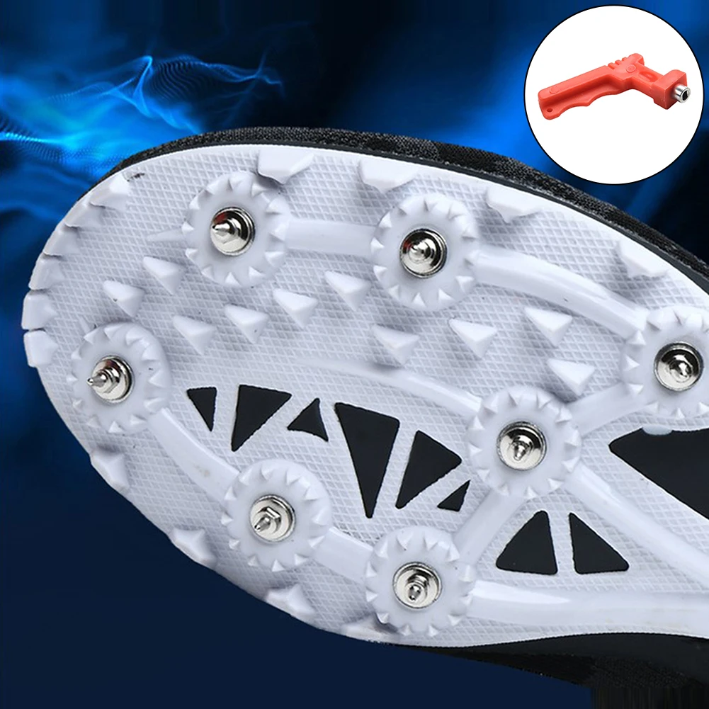 Издръжлив гаечен ключ от стомана за отстраняване на шипове Удобен и лесен за носене Подходящ за повечето обувки Track Pack от 2 Изображение 5