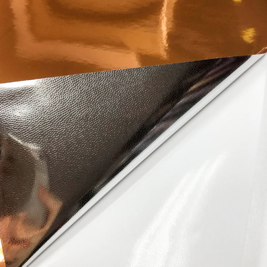 Оранжево огледало хром електропластина винил кола опаковъчно фолио Decal кола мотоциклет декорация мембрана стикер кола WRAPS Изображение 5