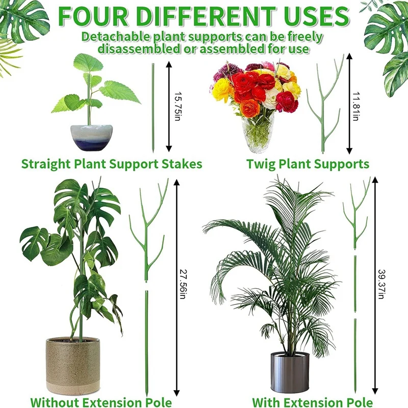  Рамка за подпомагане на катеренето на растенията 39.37 инча се смесва в растението, клон растителни пръчки пергола за растения Изображение 5
