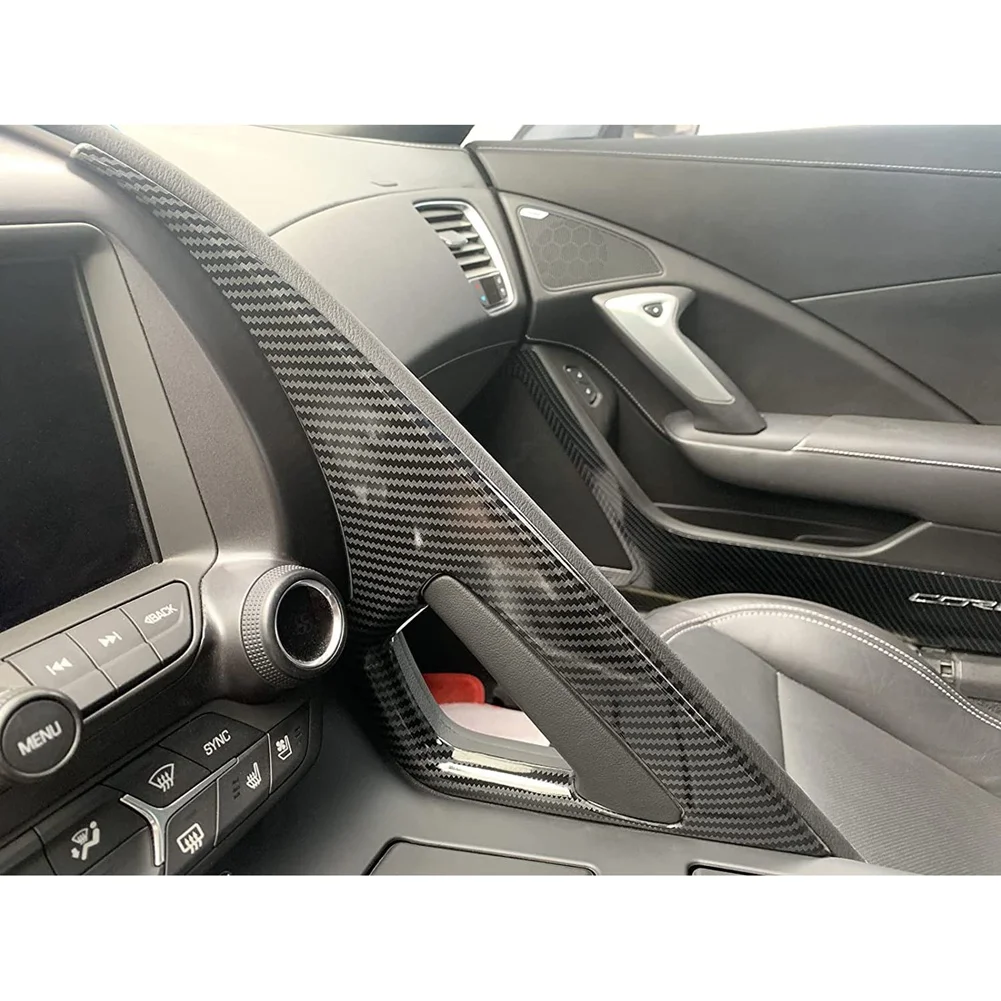 Централен контролен подлакътник за Chevrolet Corvette C7 2014 2015 2016 2017 2018 2019 Аксесоари ABS въглеродни влакна Изображение 5