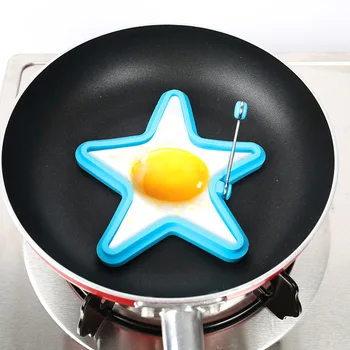  Високо качество 5 вида закуска творчески силикон мулти тип яйце мухъл пържени яйце мухъл палачинка мухъл деца DIY инструменти за готвене Whosale 1
