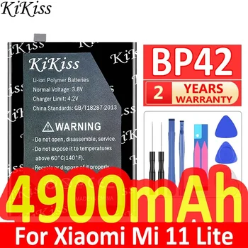4900mAh KiKiss Мощна батерия BP42 за Xiaomi Mi 11 Lite Mi11 Lite 11Lite 1