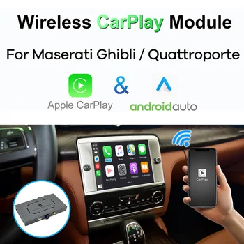 Wireless CarPlay за Maserati Ghibli Quattroporte 2014 2015 2016 Android Auto Module Box Видео интерфейс Mirror-Link 1