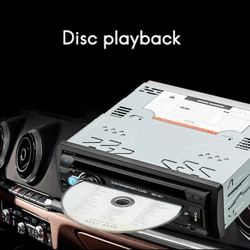 Universal 1 Din Bluetooth стерео MP3 плейър Autoradio CD VCD DVD AUX USB FM радио Auto Audio Car Player 1