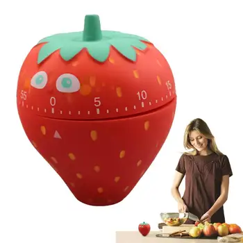 Таймер за навиване 360 градуса въртяща се ягода форма кухня готвене таймер лесно използване на Timming доставки за печене преподаване готвене 1