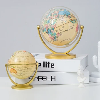 Modern Home Crafts Small Teaching Art Globe Ornaments Decoration Technology Home Living Room Office Book Desktop Ornaments 1