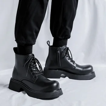 Ред Лято 2023 корейски стил естествена кожа дъг обувки мъжки социален човек луксозен модерен дишащ мокасини / Обувки ~ Apotheekmeeusdeneve.be 11
