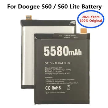 2023 години 5580mAh BAT17M15580 BAT173605580 Оригинална батерия за Doogee S60 / S60 Lite мобилен телефон замяна Batterie Bateria 1