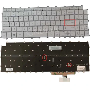 US подсветка лаптоп клавиатура за LG Gram 16Z90P 16ZD90P 16Z90PD 16Z90PC бял 1