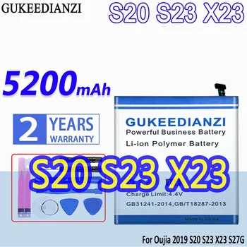 Батерия с висок капацитет GUKEEDIANZI 5200mAh За Oujia 2019 S20 S23 X23 S27G батерии за мобилни телефони 1