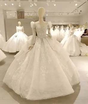 Aoliweiya Bridal - Модерна бална рокля в наличност Сватбена рокля без гръб 1